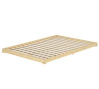 Erst-Holz Lit en pin très Bas, Base idéale pour Combiner avec futon, Surface 140x200 cm V-60.47K-14, Accessoires:sommier à Lattes INCL.