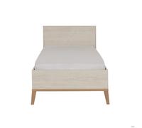 LIT ENFANT 120X200 - CHARME L:129 H:86 P:210 - Décor Blanc - ALIKA -