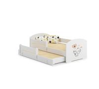 Lit enfant 160x80 Elephant gigogne avec matelas