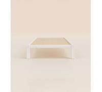 Lit enfant 90x190 cm - Blanc - Bois de bouleau massif éco-responsable -- Haut de gamme - Durable et robuste - Tediber