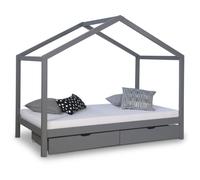 Lit de Maison Enfant Cabane 90x200 Carde de Sommier à Lattes Tiroirs Homestyle4u