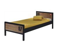 Lit Enfant "Alex" 90x200cm Marron & Noir