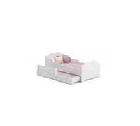 Lit enfant ANNA +SZU avec gigogne 160x80 avec matelas Rouge