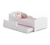 Lit enfant ANNA +SZU avec gigogne 160x80 avec matelas Rouge G