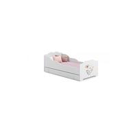 Lit enfant ANNA +SZU avec tiroir de rangement 140x70 Elephant avec matelas Rouge G