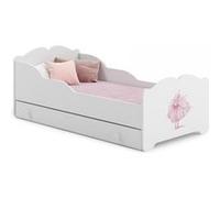Lit enfant ANNA +SZU avec tiroir de rangement 160x80 PRINCESSE avec matelas Rouge G