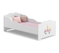 Lit enfant ANNI 160x80 Licorne avec matelas Jaune G