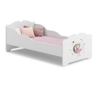 Lit enfant ANNI 160x80 Lune avec matelas Rose G