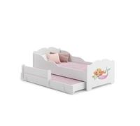 Lit enfant ANNI avec gigogne 160x80 SIRENE avec matelas