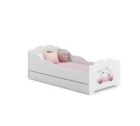 Lit enfant ANNI avec tiroir de rangement 140x70 CHAT avec matelas