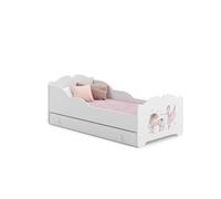 Lit enfant ANNI avec tiroir de rangement 160x80 Fille avec matelas