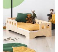 Lit enfant bas kiki 5 p contreplaqué de pin, couchage 70x160 cm