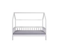 Lit Enfant Cabane "Pedro" 90x200cm Blanc