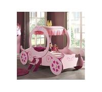 Lit enfant Calèche Rose 90x200