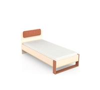 Lit enfant - DEMEYERE - Modèle CAMILLIA - Beige - Tête de lit capitonnée - 90 x 200 cm