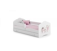 Lit enfant Edy+ tiroir de rangement - 160x80cm Danseuse - avec - avec matelas