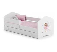 Lit enfant Edy+ tiroir de rangement - 160x80cm Fée - avec - avec matelas Violet G