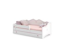 KOBI MEBLE Lit enfant Emma 180x80 Rose