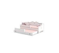 Lit enfant Emma + gigogne160x80 S avec matelas Multicolore