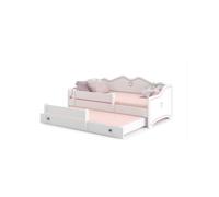 Lit enfant emma + gigogne160x80 s avec matelas