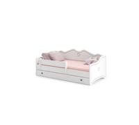 Lit enfant Emma + tiroir de rangement 160 cm avec matelas