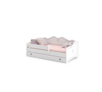 Lit enfant emma + tiroir de rangement 160 cm avec matelas