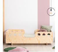 Lit enfant en bois - contreplaque 90 x 190 cm design moderne, modele KIKI 15