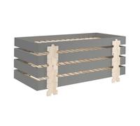Combinaison de lit - 4 - 90x200cm gris Gris G