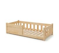 Lit enfant en bois montessori cp mila, couchage 90x160 cm