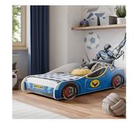 Lit enfant voiture ""BATCAR"" 160x80 cm + sommier + matelas
