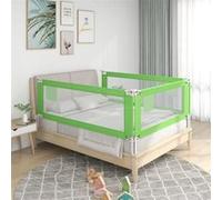 vidaXL Barrière de sécurité pour lit enfant 90 x 25 cm tissu vert