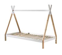 Vipack Lit enfant Tipi LP 90 x 200 cm bois de pin blanc avec sommier
