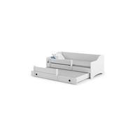 Lit enfant ERYK + gigogne160 B avec matelas Gris G