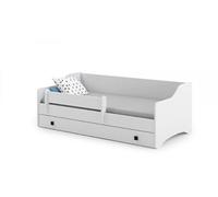 Lit enfant ERYK + tiroir de rangement - 160x80cm - avec matelas