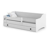 Lit enfant ERYK + tiroir de rangement - 160x80cm - avec matelas Bleu G