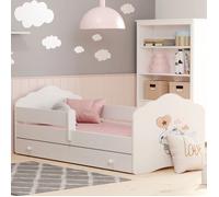 Lit enfant FALA BAR+SZU 160x80 Elephant avec tiroir de rangement avec matelas