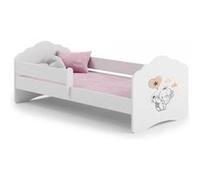 Lit enfant FALA BAR 140x70 Elephant avec matelas Violet