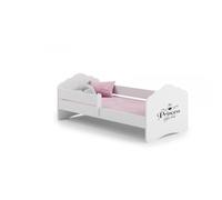 Kobi Lit enfant FALA BAR 160x80 cm Princess – sommier, matelas et barrière de sécurité