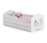 Lit enfant FALA BAR+SZU 140x70 Danseuse avec tiroir de rangement avec matelas Multicolore
