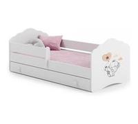 Lit enfant FALA BAR+SZU 160x80 Elephant avec tiroir de rangement avec matelas