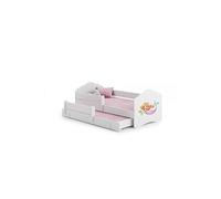Lit enfant FALA BAR+SZU 160x80 Sirène avec gigogne avec matelas Beige