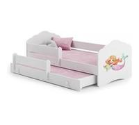 Lit enfant FALA BAR+SZU 160x80 Sirène avec gigogne avec matelas Beige