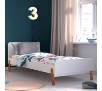 Lit Enfant Gabby Blanc Et Bois 90X190