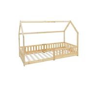 Lit enfant GENERIQUE 90x200 en bois sommier - sommier a lattes bois