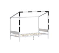 Lit enfant Goal, 90x200, Blanc/Noir, Vitalispa 61327
