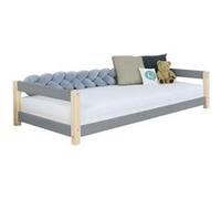 Lit enfant KIDDY 80 x 160 gris et naturel Gris