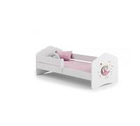 Lit enfant - KOBI - FALA BAR - 70x140 cm - Rose/Violet - Matelas 7 cm inclus