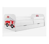 Lit babydreams pompier blanc sans tiroir sans matelas 140/70