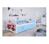 Lit enfant - Kocot Kids - Babydreams pompier bleu - Avec tiroir - 70x140 cm