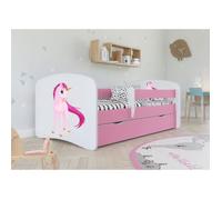 Lit enfant - Kocot Kids - Licorne rose Babydreams - 160x80 cm - Sans tiroir - Sans matelas